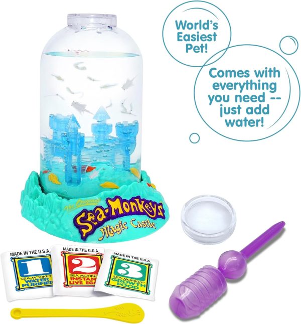 Sea-Monkeys? Magic Castle - World's Only Instant Pets? - Ages 6+ (Pack of 1)